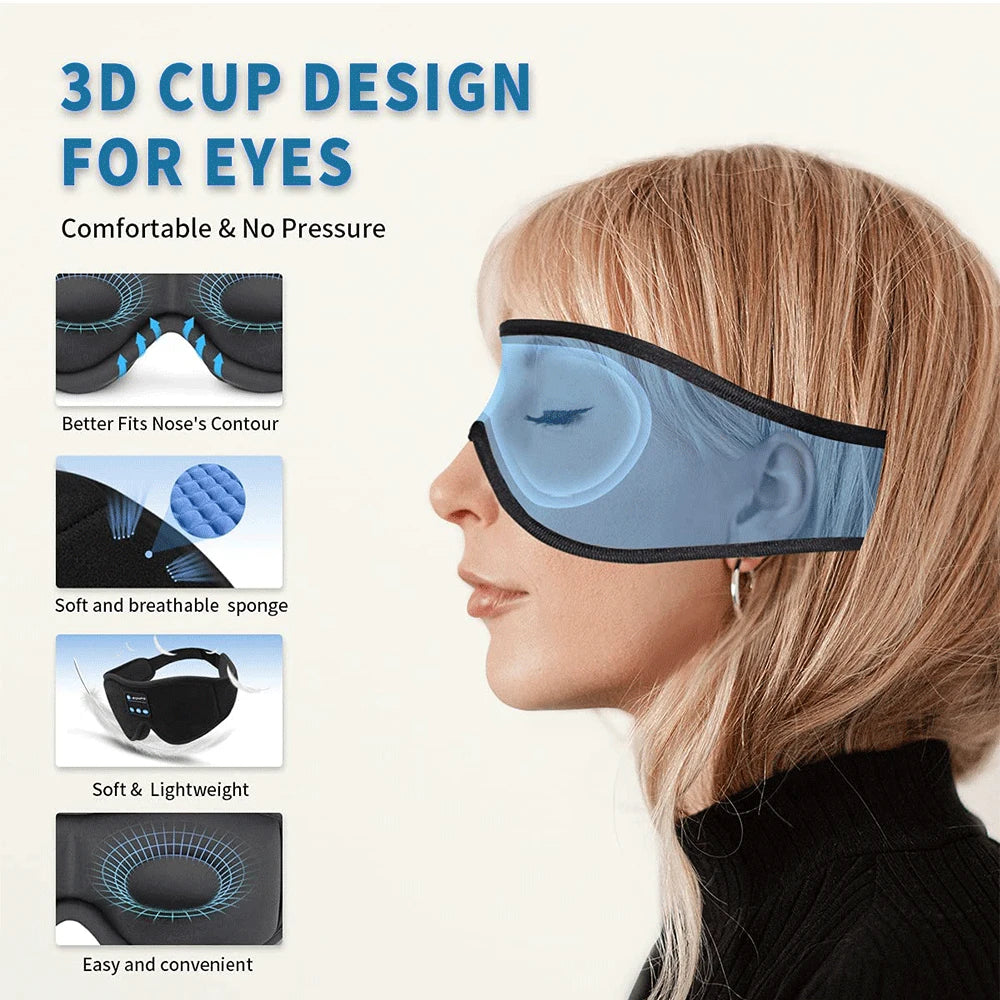 Bluetooth Wireless Headphone Sleep Mask