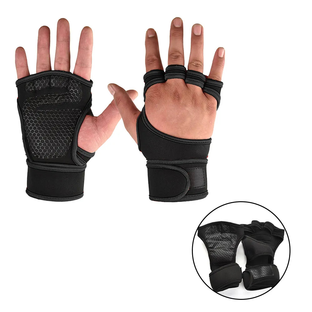 Paris Fine Leather Unisex Weightlifting Training Gloves