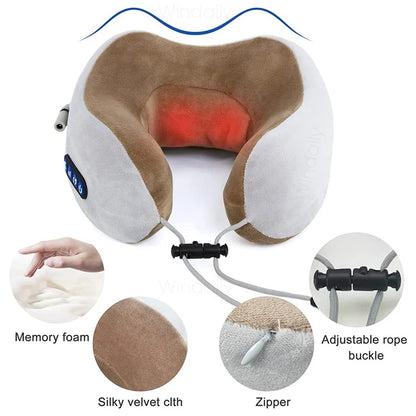 IKAIKA 2024 Travel Massager Pillow