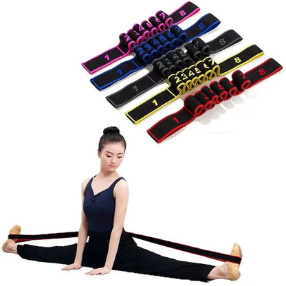 IKAIKA 8 Section Yoga Stretching Belt