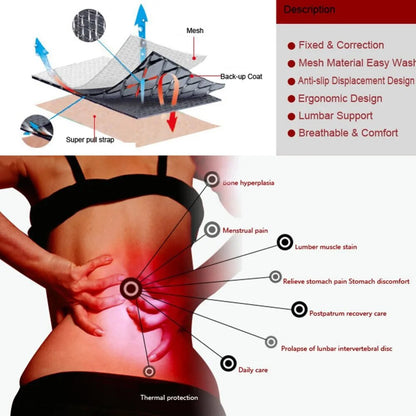 VOREK Tourmaline Self-heating Magnetic Therapy Belt