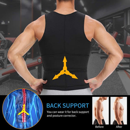 Neoprene Men's Shapers Sweat Vest for Men